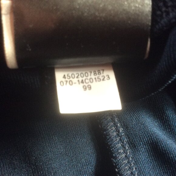 Chicos Travelers Navy Blue Wide Leg High Rise Liquid Boho Flowy Pant Size 12/14S - Picture 5 of 6